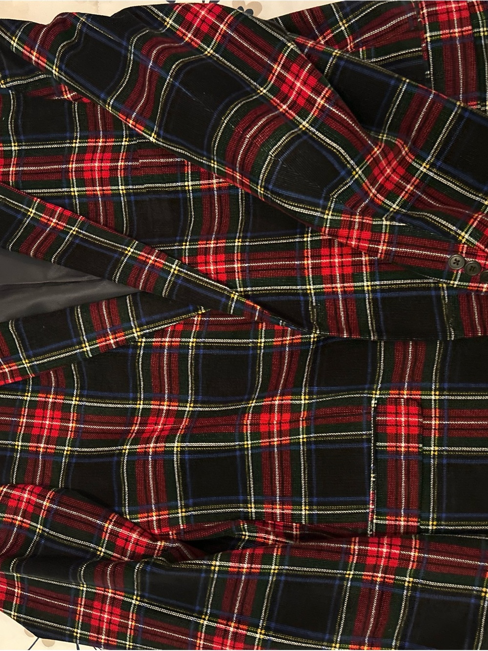 Saddlebred Black and Red Tartan Sport Coat - Picture 2 of 2
